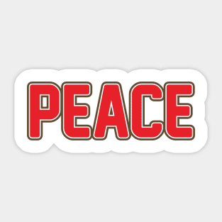 Peace Sticker